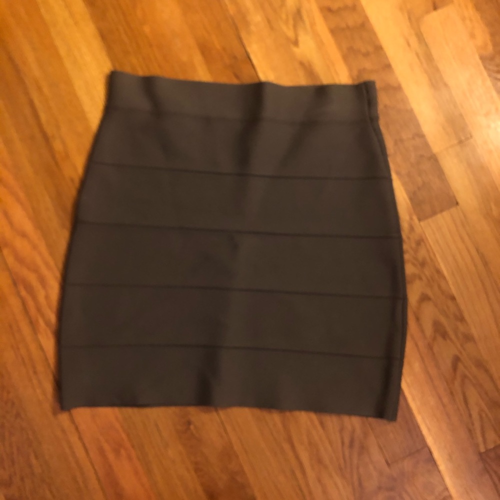 BCBG MaxAzria Olive green bandage skirt